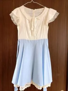 Secret Honey ワンピース 水色Aライン フリル付き