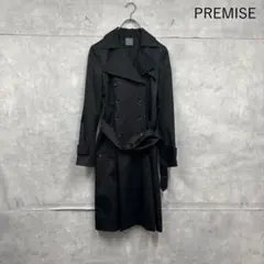 theory luxe セオリー ブラック トレンチコート　日本製 N1651