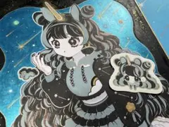 R*様 オリジナル 手描きアナログイラスト 色紙 ♡手描きイラスト オリジナル 色紙 アナログ 量産型♡ - メルカリ