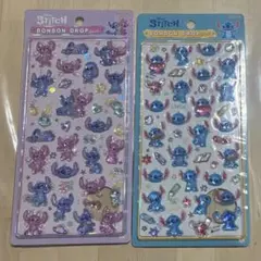 スティッチ＆エンジェル　スティッチ　らくがき　ボンボンドロップシール