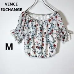 ヴァンスエクスチェンジ　オフショルダー　古着　ひらひら　きれいめ　かわいい　M