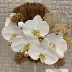 胡蝶蘭髪飾り☆成人式☆結婚式☆入学式卒業式☆リリークリスタルナゴヤ