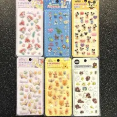 ⭐︎正規品⭐︎プクプクシール ディズニー＆ラインフレンズ6枚セット