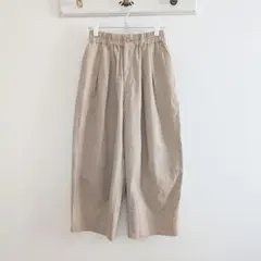 シップス ships 綿 麻 タック バルーン パンツ M リネン コットン