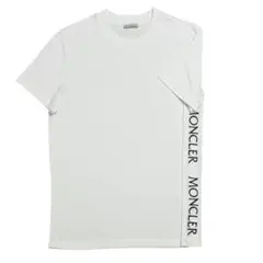 ［新品同様］モンクレール　サイドライン　Tシャツ　ホワイト　サイズMのサムネイル