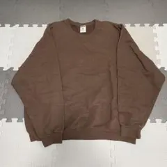 Jerzees XL ブラウン クルーネック トレーナー