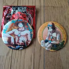 ワンピース 輩缶バッチ サバイバルの海 エース 3点セット - メルカリ