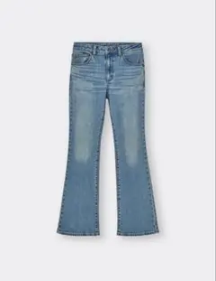 GU ミドルライズフレアジーンズ（標準73.0~77.0cm)