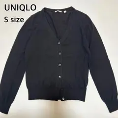UNIQLO ブラック Vネック カーディガン Sサイズ