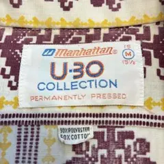 70'sビンテージ古着！manhattan U-30 COLLECTIONシャツ