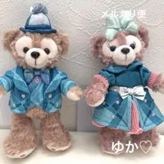 ダッフィー ＆フレンズ　ディズニーシー25周年　ぬいぐるみバッジ２点セット