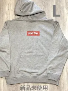 SHAKA WEAR グレー パーカー　シャカウェア　バンダナ　ボックスロゴ