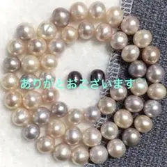 淡水ぱ すてきな天然のお色味♡♡♡大きめのコロコロッッッ！1連 39cm 