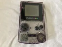 ゲームボーイカラー　本体　ニンテンドー　スケルトン　パープル