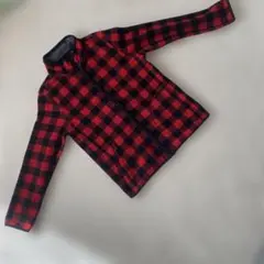 UNIQLO フリースジャケット 150 赤黒チェック