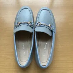 『美品』ローファー ブルー 23.0
