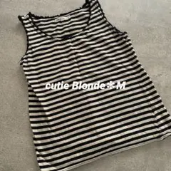 cutie Blonde＊ボーダー＊タンクトップ＊モノトーン＊Mのサムネイル