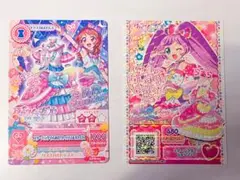 アイカツ！×プリパラ 入場特典 真中らぁら 大空あかり プリチケ アイカツカード