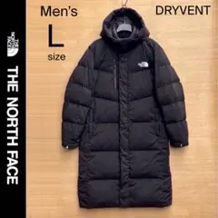 美品 L ノースフェイス ダウンコート ロングダウン ダウン ベンチコート 黒