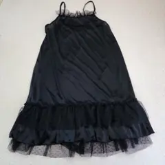 インナーワンピース　アンダースカート　ティアードインナーワンピース