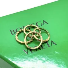 【新品未使用】BOTTEGA VENETA リング ゴールド 4連セット 指輪のサムネイル