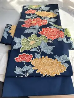 琉球紅型 塩瀬名古屋帯 流水に山家屋と鳥文様 沖縄紅型九寸帯 - メルカリ