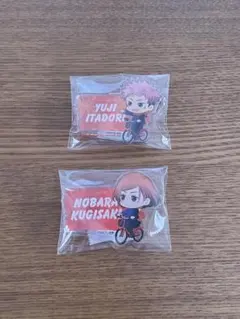 呪術廻戦 サイクリング 虎杖悠仁 釘崎野薔薇　ネームバッジ 走行ver.