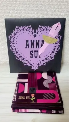 ANNA SUI 幾何学模様 ハンカチ