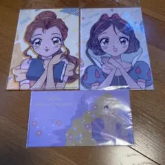 Disney A5クリアファイル ベル 白雪姫 ラプンツェル 3枚セット 未開封