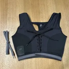 N7 ひなちゃんねる　レースアップ　スポブラ ブラック リニューアル 箱なし N7 スポブラ 未開封 ブラック ひなちゃんねる スポブラ N7 黒 N7