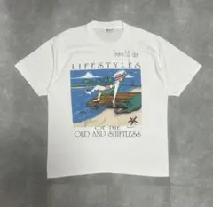 【90's】　Hanes アート Tシャツ L ヴィンテージ ワニ 企業のサムネイル