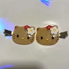 【未使用品】ハローキティ♡日焼けキティ♡ヘアクリップ 2個セット