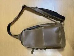 TIDING ブラウンレザー ショルダーバッグ