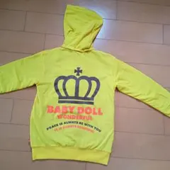 新品　Ｆロゴフード付ジャケットパーカーＭ黄ベビードールBABYDOLLベビド