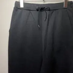 PLST イージーパンツ 黒 S 裏フリース 暖か ストレッチ 美脚