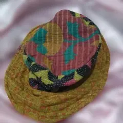 MALAIKA　コットングドゥリーバケットハット　新品未使用タグ付　長期自宅保管