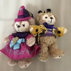 ダッフィー シェリーメイ ぬいぐるみバッジ 2点セット
