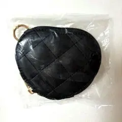 【新品 タグ付】 ハート ポーチ チャーム ブラック MUMU しまむら コラボ