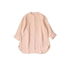 無印良品 ヘンプ 洗いざらし七分袖チュニック ブラウス シャツのサムネイル