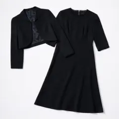 東京ソワール【11】ブラックフォーマル セットアップ Aライン 上品 冠婚葬祭