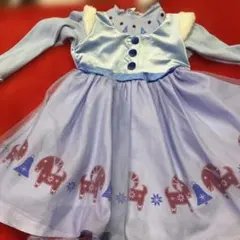 アナと雪の女王　長袖ワンピース