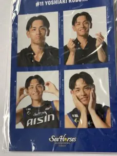 シーホース三河 久保田義章 2025-26 プリクラ風シール　新品未開封匿名配送