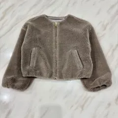 GLOBAL WORK ボアジャケット キッズ 120 ブラウン