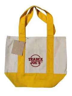 TRADER JOE'S トートバッグ クリーム/イエロー