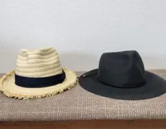 ハッシュアッシュレディース帽子・2点セット