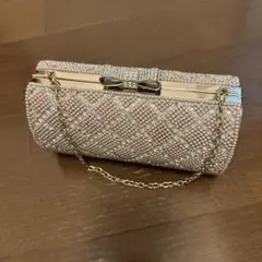 ビーズ装飾 バッグ ピンク