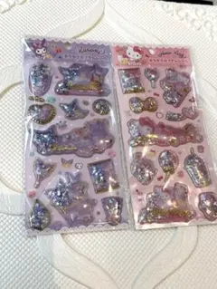 正規品　クロミ　ハローキティ グリッターシールセット　キラキラカプセルシール