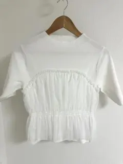 チュールドッキングニット プロポーションボディドレッシング トップス