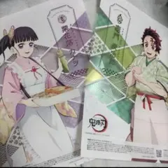 セブンイレブン限定グッズ 鬼滅の刃 クリアポスター２枚セット