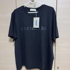 マリメッコ　ロゴ Tシャツ kioski Lサイズ ブラックのサムネイル